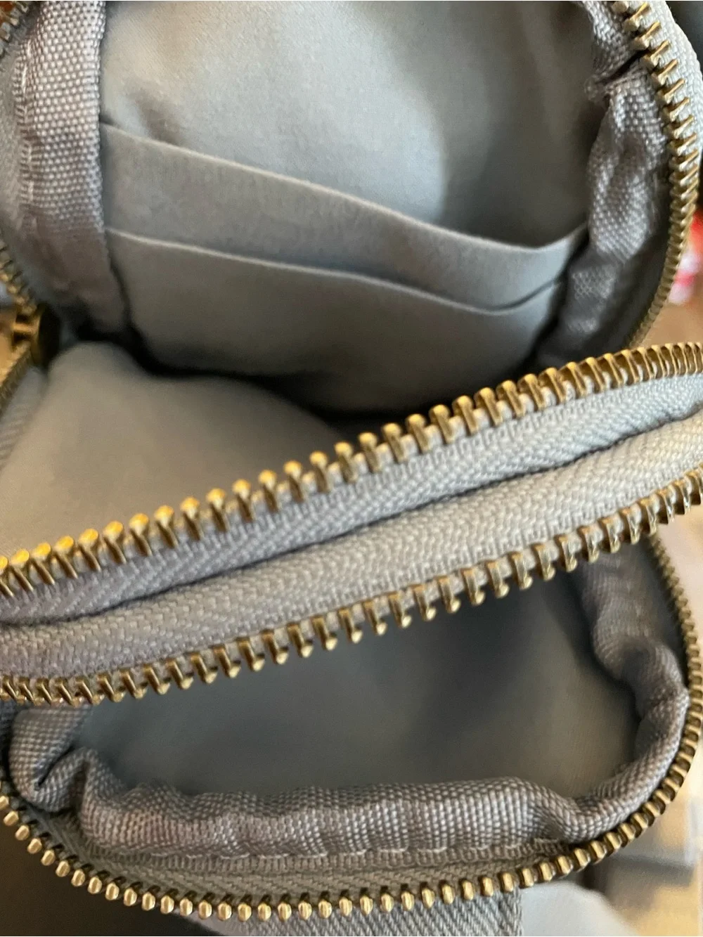 Light Blue Canvas Crossbody Bag